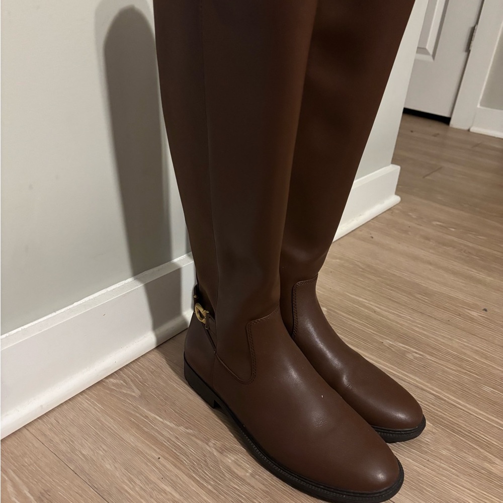 Coach Brown Over the Knee Boots